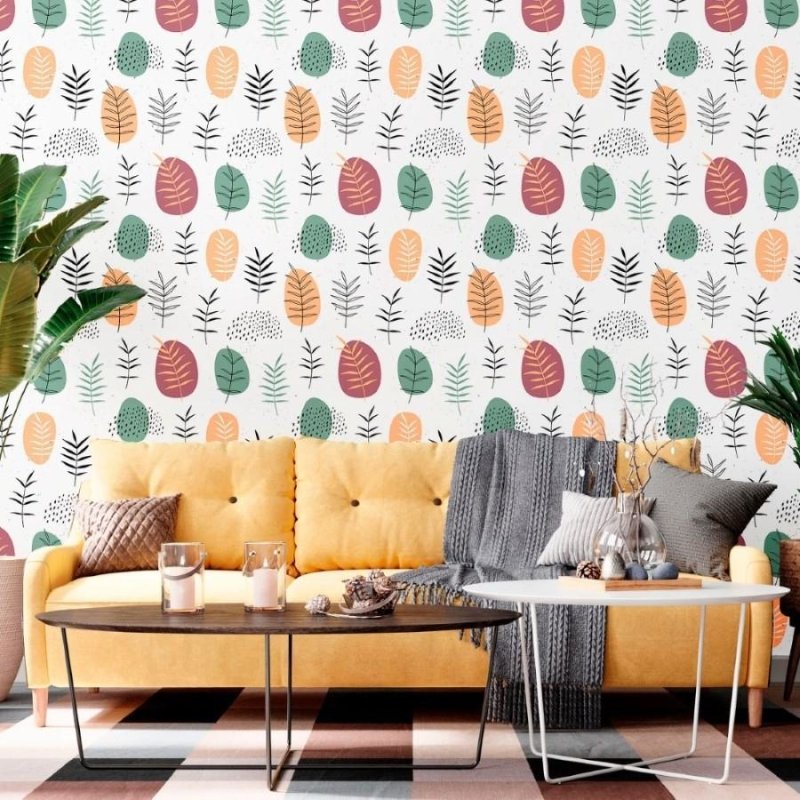 Papel de Parede Adesivo Folhas N012086 - Papel na Parede