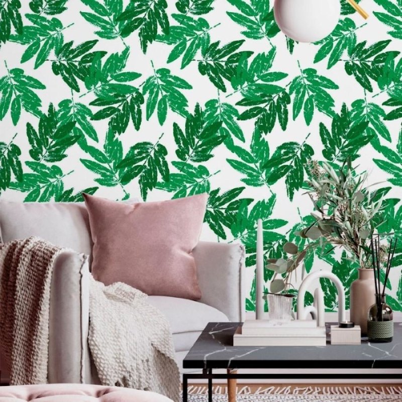 Papel de Parede Adesivo Folhas N013153 - Papel na Parede