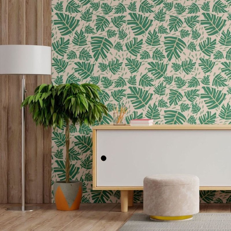 Papel de Parede Adesivo Folhas N013234 - Papel na Parede