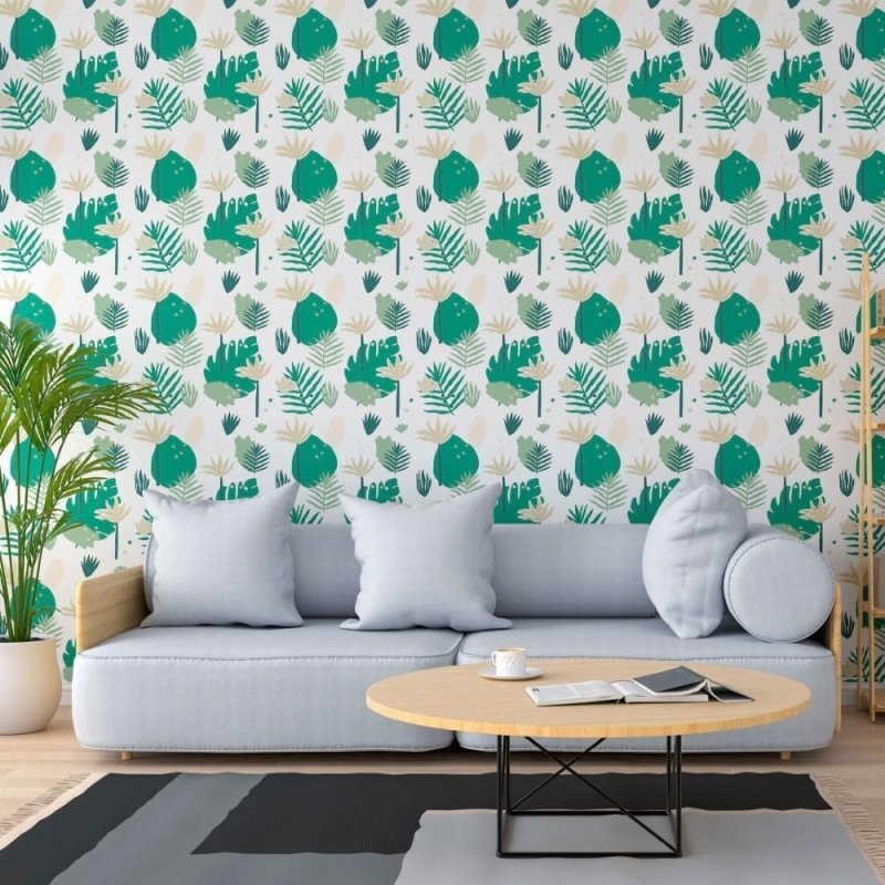 Papel de Parede Adesivo Folhas N013235 - Papel na Parede