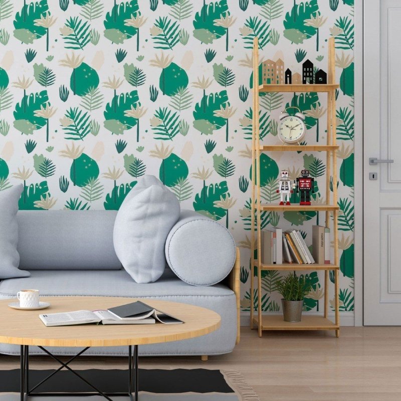 Papel de Parede Adesivo Folhas N013235 - Papel na Parede