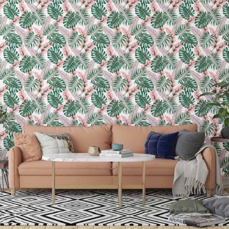 Papel de Parede Adesivo folhas N014050 - Papel na Parede