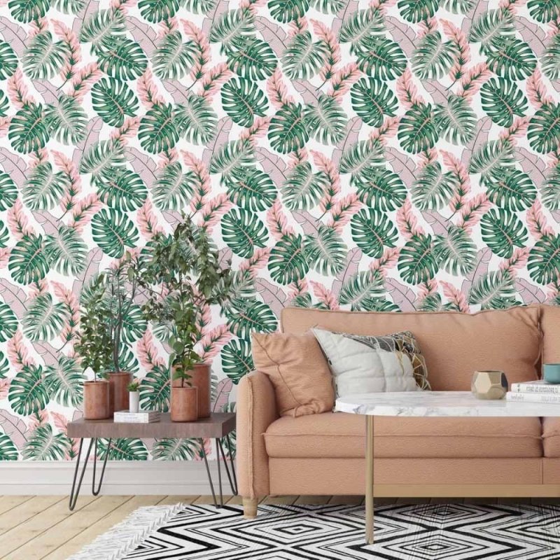 Papel de Parede Adesivo folhas N014050 - Papel na Parede