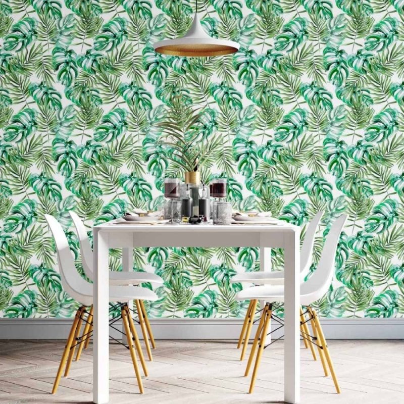 Papel de Parede Adesivo Folhas N014108 - Papel na Parede