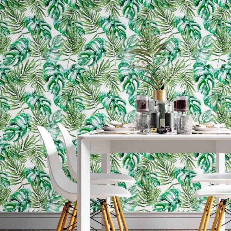 Papel de Parede Adesivo Folhas N014108 - Papel na Parede