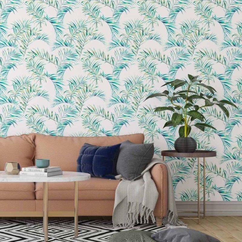 Papel de Parede Adesivo Folhas N014186 - Papel na Parede