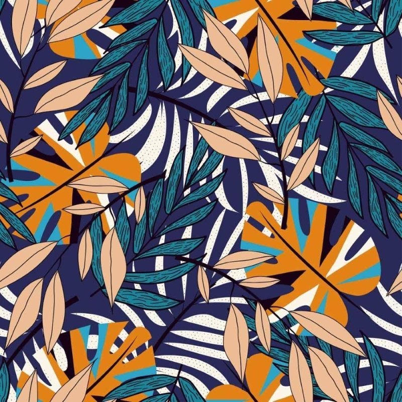Papel de Parede Adesivo Folhas N014188 - Papel na Parede