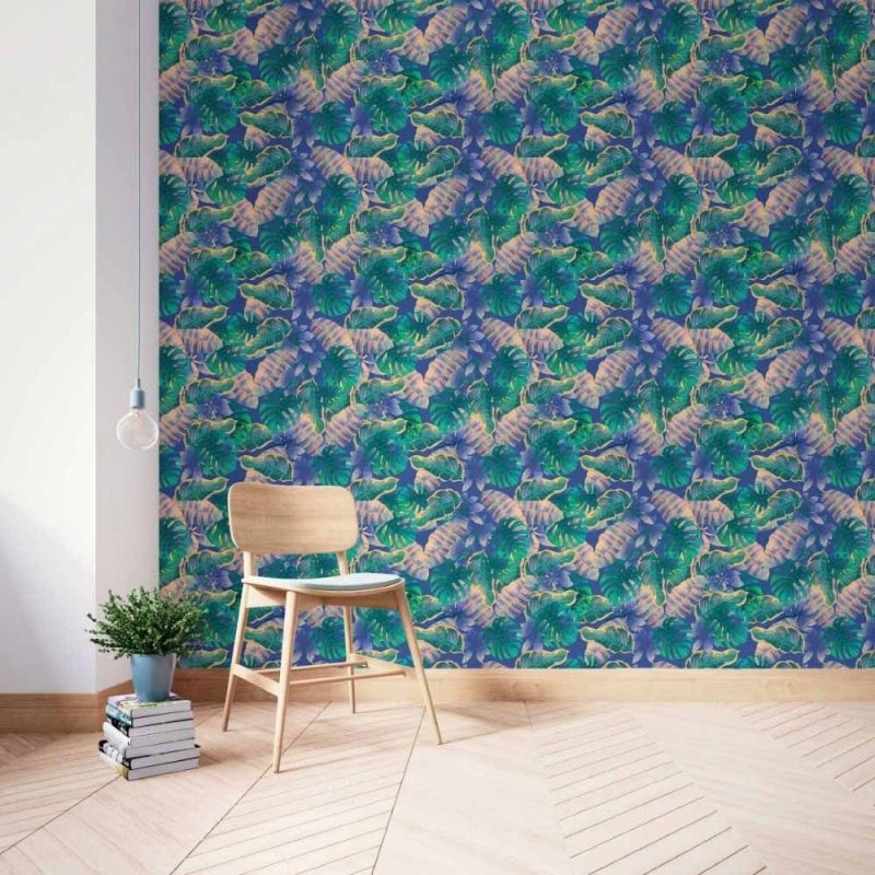 Papel de Parede Adesivo Folhas N014189 - Papel na Parede
