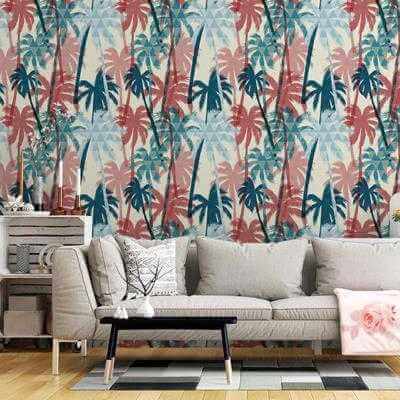 Papel de Parede Adesivo Folhas N24447 - Papel na Parede