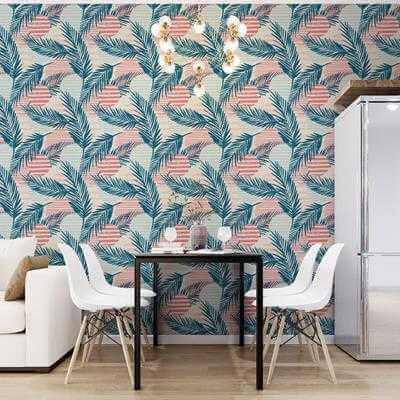 Papel de Parede Adesivo Folhas N536 - Papel na Parede