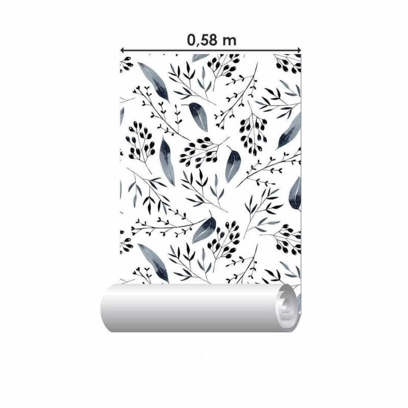 Papel de Parede Adesivo Folhas N620 - Papel na Parede