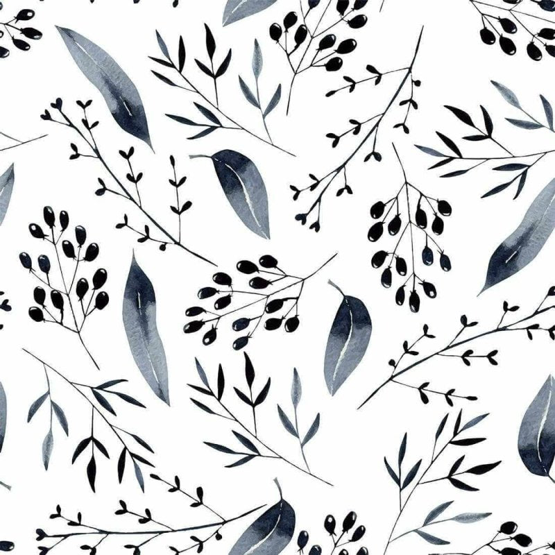Papel de Parede Adesivo Folhas N620 - Papel na Parede