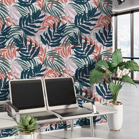 Papel de Parede Adesivo Folhas N786 - Papel na Parede
