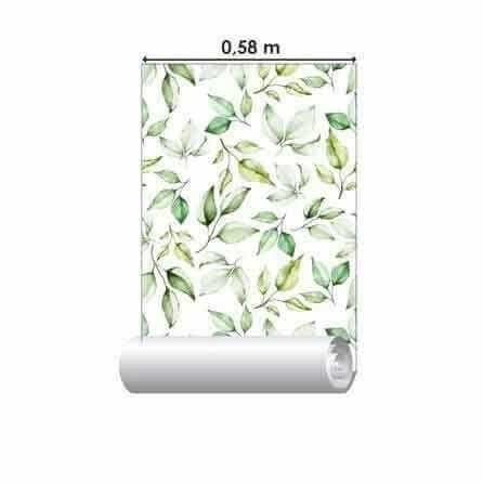 Papel de Parede Adesivo Folhas N840 - Papel na Parede