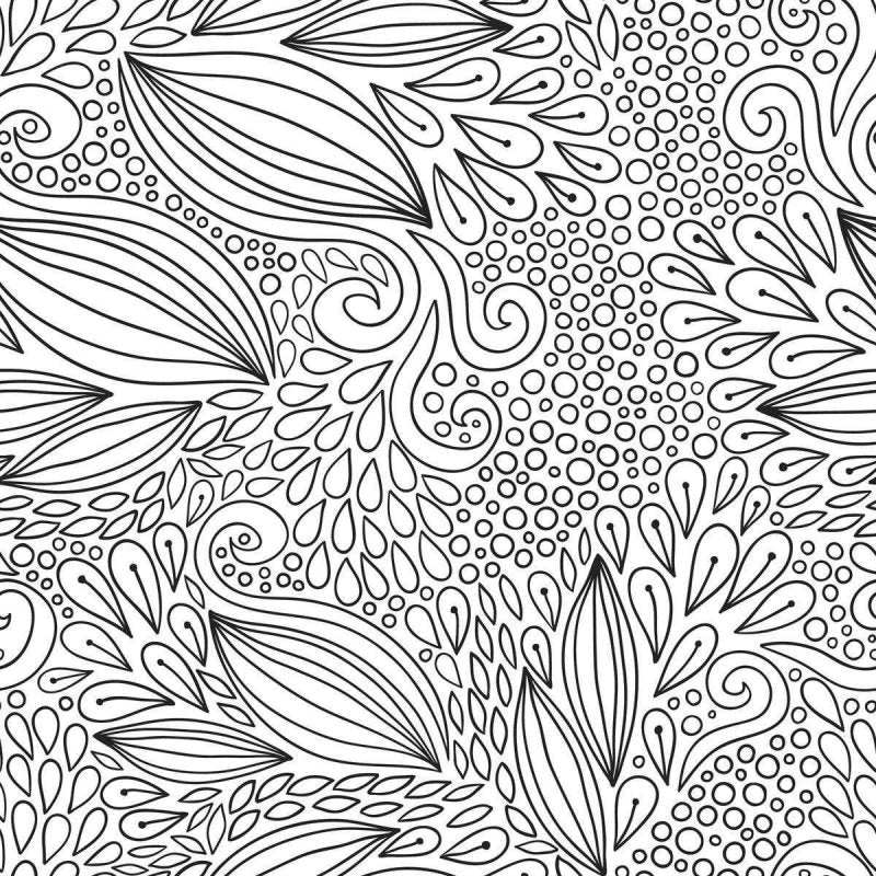 Papel de Parede Adesivo Folhas Para Colorir N04032 - Papel na Parede