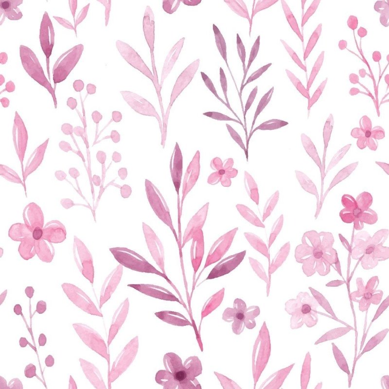 Papel de Parede Adesivo folhas rosadas N014105 - Papel na Parede