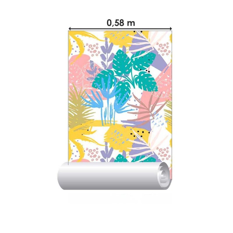 Papel de Parede Adesivo Folhas Tropicais N011105 - Papel na Parede