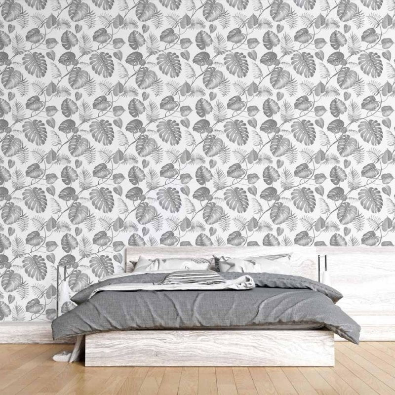 Papel de Parede Adesivo Folhas Tropicais N015187 - Papel na Parede