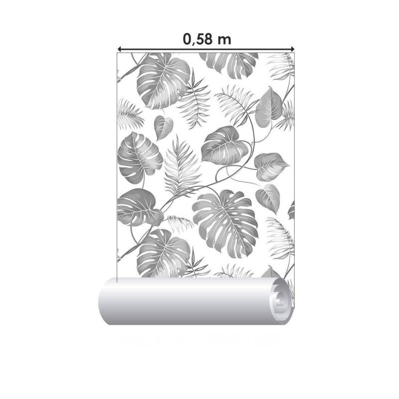 Papel de Parede Adesivo Folhas Tropicais N015187 - Papel na Parede