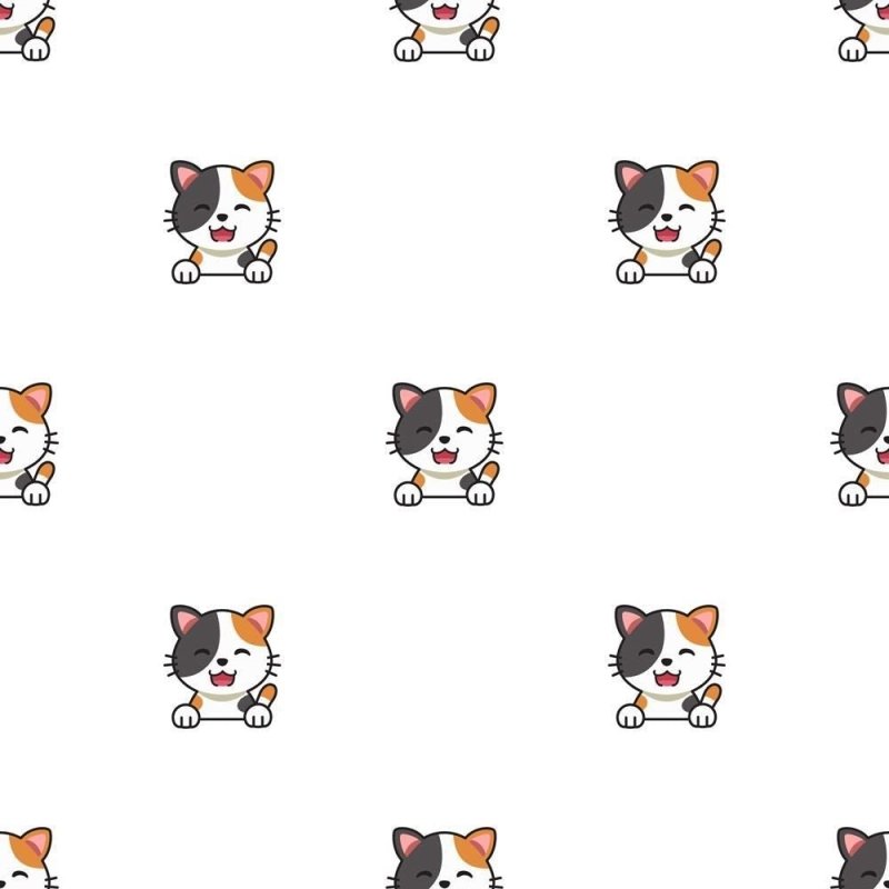 Papel de Parede Adesivo Gatinhos Cartoon N08023 - Papel na Parede