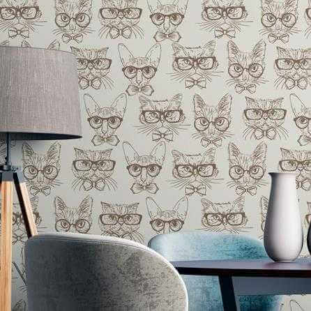 Papel de Parede Adesivo Gatos N3911 - Papel na Parede