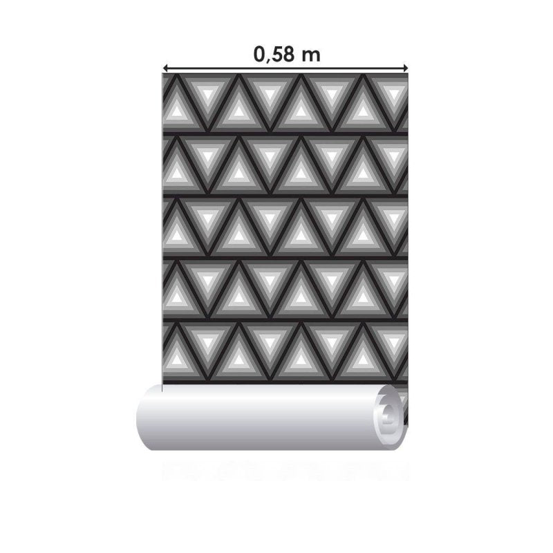 Papel de Parede Adesivo Geométrico 3D N013020 - Papel na Parede