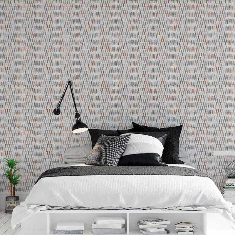 Papel de Parede Adesivo Geométrico Abstrato Cinza N05119 - Papel na Parede