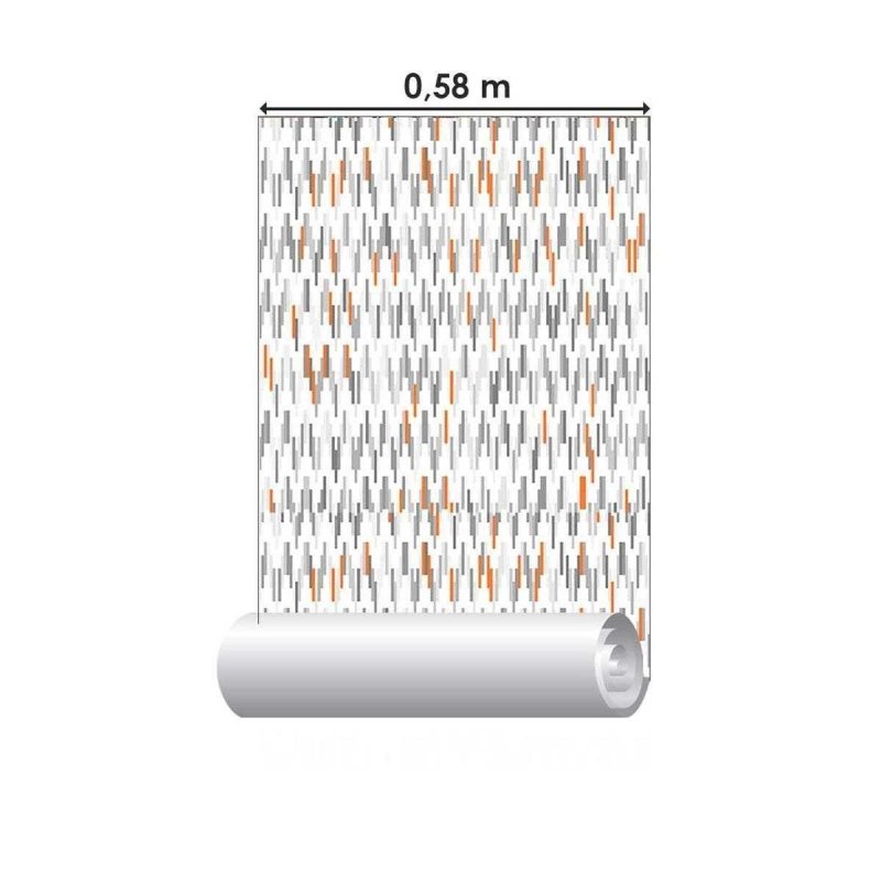 Papel de Parede Adesivo Geométrico Abstrato Cinza N05119 - Papel na Parede