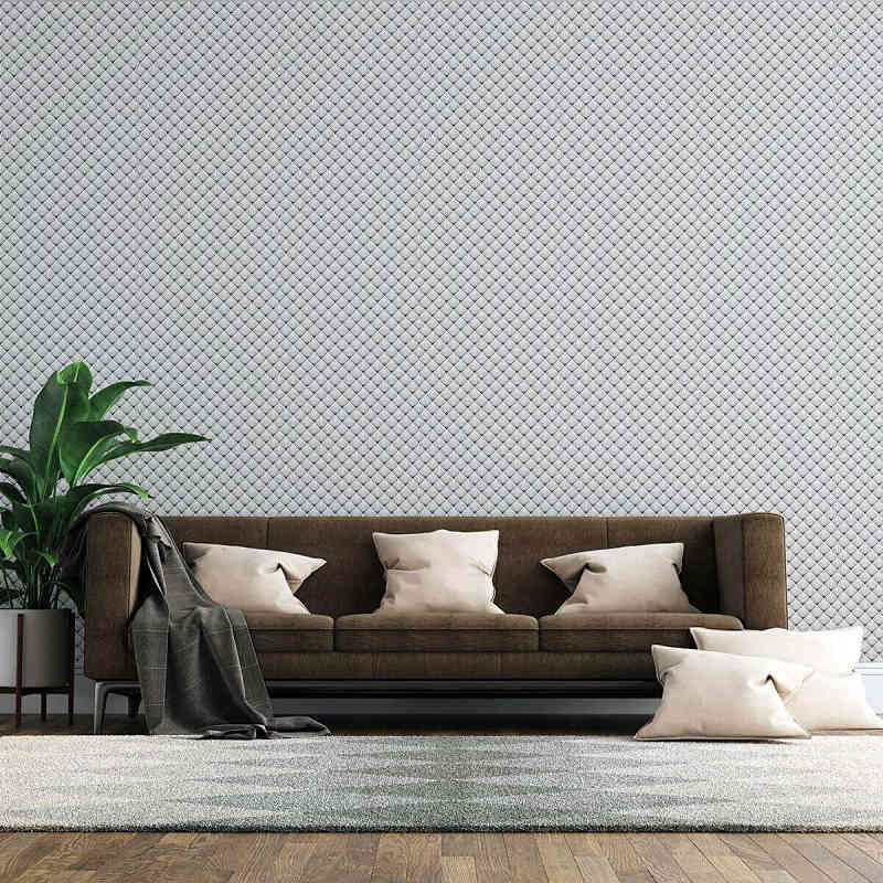 Papel de Parede Adesivo Geométrico Abstrato Leque Preto e Branco N07048 - Papel na Parede