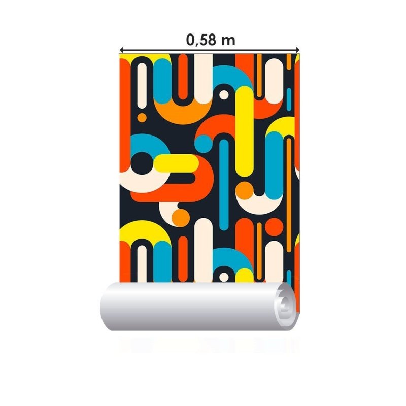Papel de Parede Adesivo Geométrico Abstrato N013113 - Papel na Parede