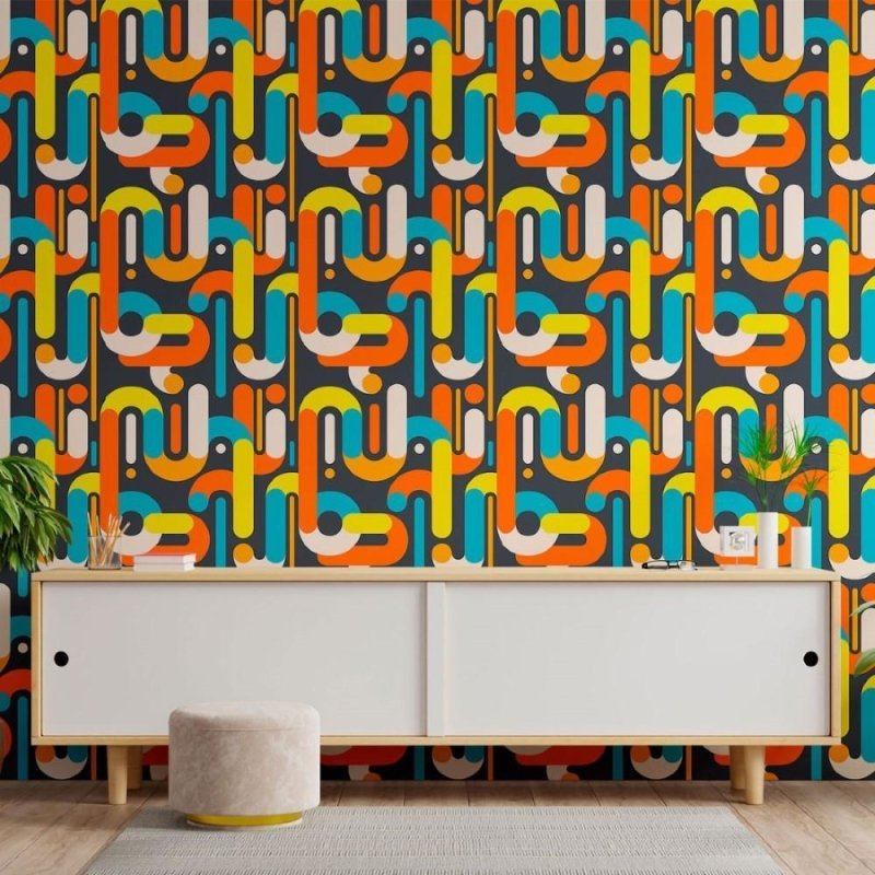 Papel de Parede Adesivo Geométrico Abstrato N013113 - Papel na Parede