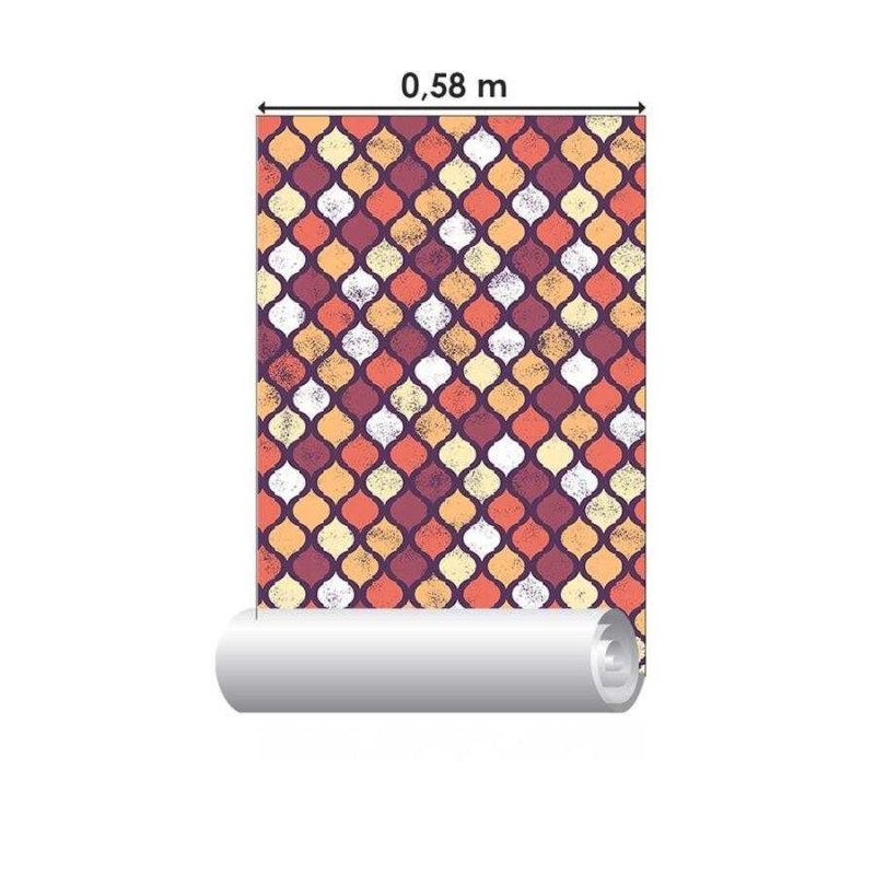 Papel de Parede Adesivo Geométrico Árabe N06067 - Papel na Parede