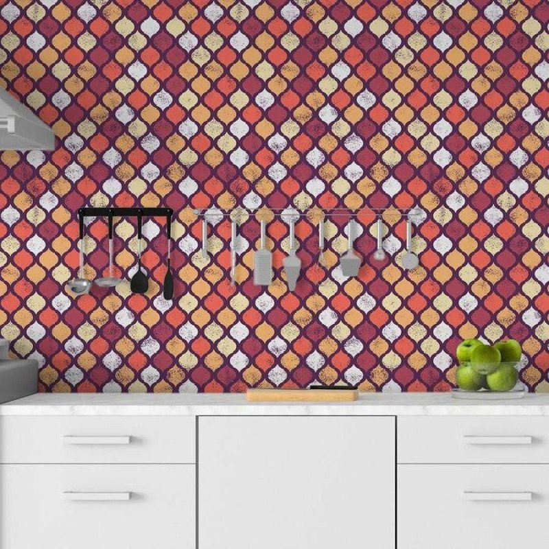 Papel de Parede Adesivo Geométrico Árabe N06067 - Papel na Parede