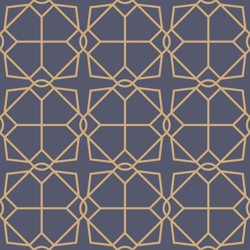 Papel de Parede Adesivo Geométrico Art Deco N016058 - Papel na Parede