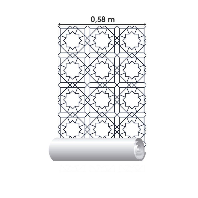 Papel de Parede Adesivo Geométrico Art Deco N016060 - Papel na Parede