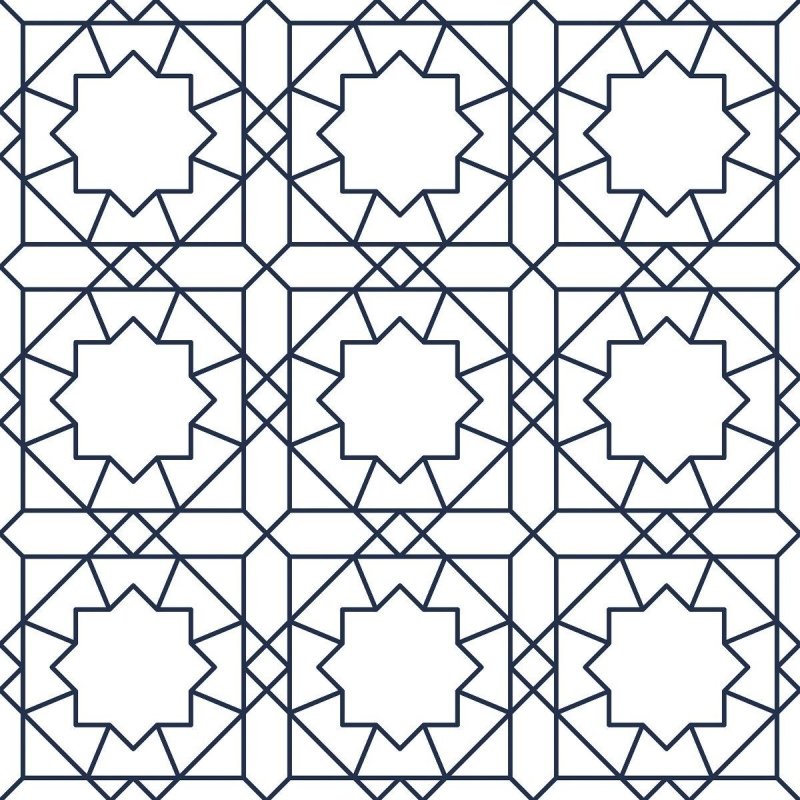 Papel de Parede Adesivo Geométrico Art Deco N016060 - Papel na Parede