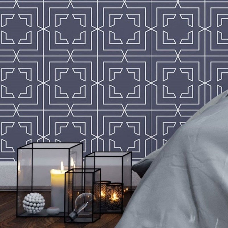 Papel de Parede Adesivo Geométrico Art Deco N016061 - Papel na Parede