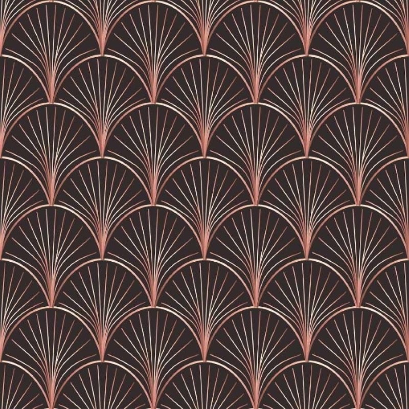 Papel de Parede Adesivo Geométrico Art Déco Rose N013016 - Papel na Parede