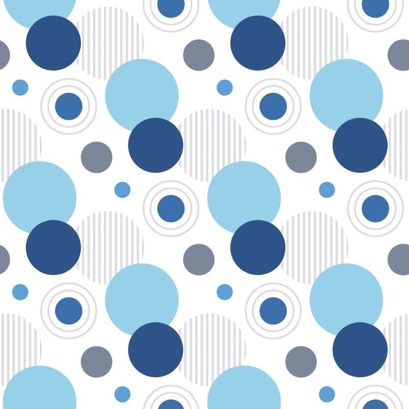 Papel de Parede Adesivo Geométrico Circulos N016068 - Papel na Parede