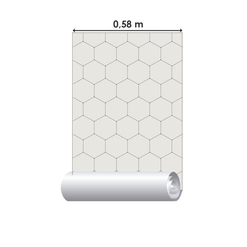 Papel de Parede Adesivo Geométrico Colmeia N015156 - Papel na Parede