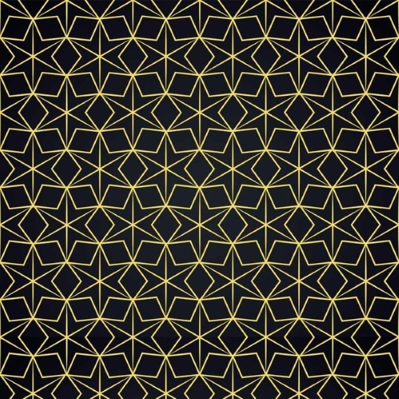 Papel de Parede Adesivo Geométrico Estrelas Art Déco N013030 - Papel na Parede