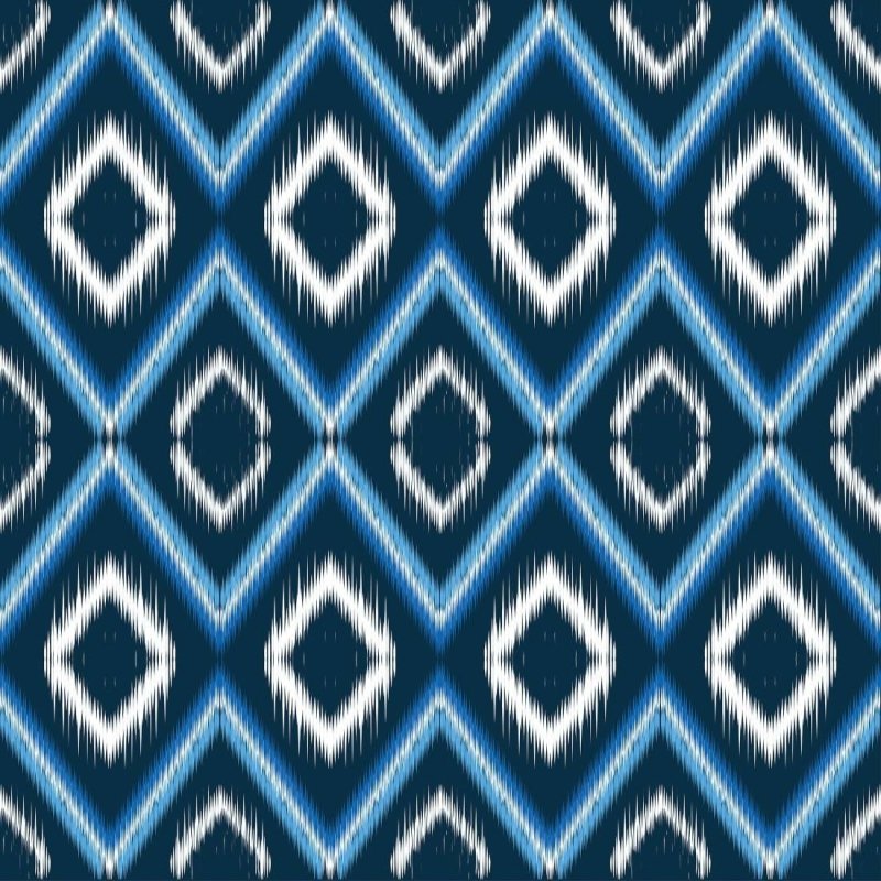 Papel de Parede Adesivo Geométrico Étnico Azul N017070 - Papel na Parede