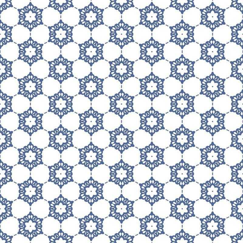 Papel de Parede Adesivo Geométrico Floral Vintage N05086 - Papel na Parede