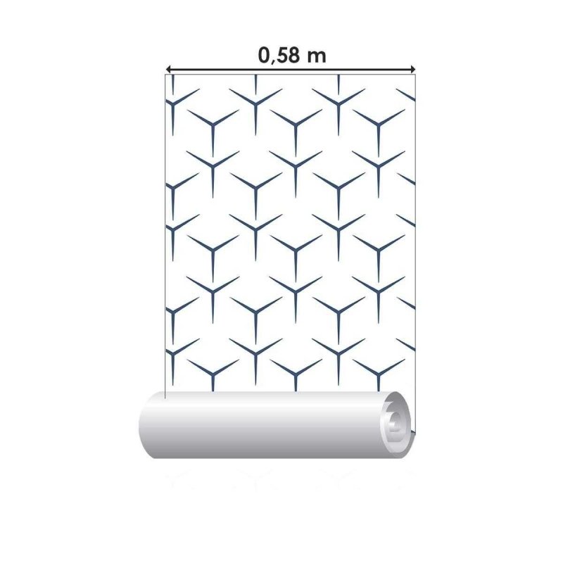 Papel de Parede Adesivo Geométrico Forquilha N04125 - Papel na Parede