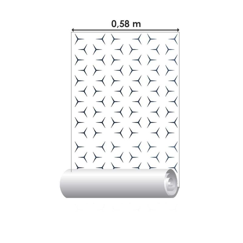 Papel de Parede Adesivo Geométrico Forquilha N04265 - Papel na Parede