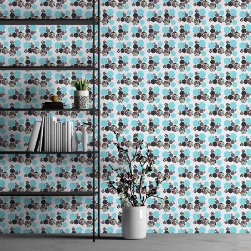 Papel de Parede Adesivo Geométrico Jovem N013094 - Papel na Parede