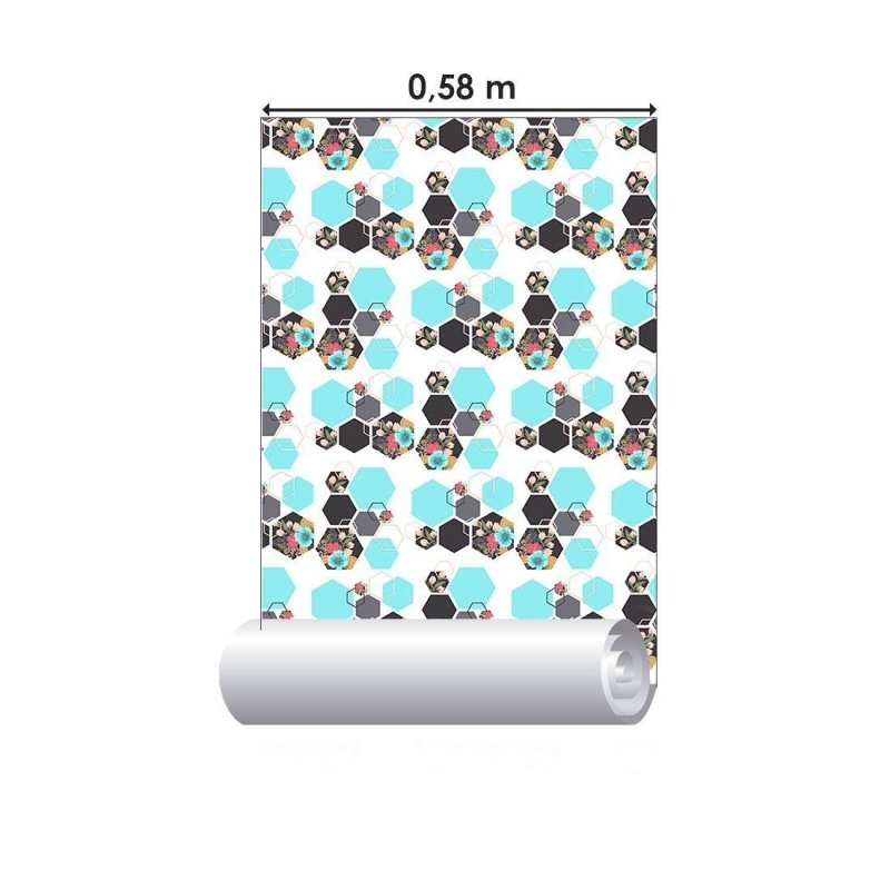 Papel de Parede Adesivo Geométrico Jovem N013094 - Papel na Parede