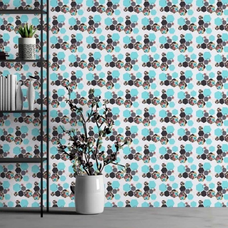 Papel de Parede Adesivo Geométrico Jovem N013094 - Papel na Parede