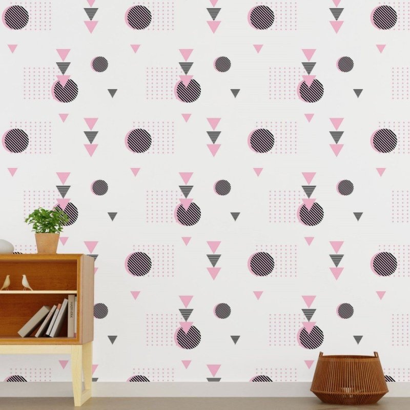 Papel de Parede Adesivo Geométrico Jovem N015087 - Papel na Parede