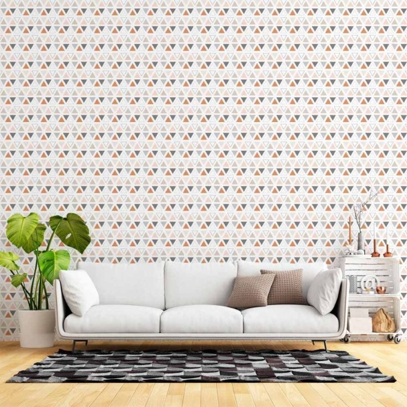 Papel de Parede Adesivo Geométrico Jovem Triangulos N015186 - Papel na Parede